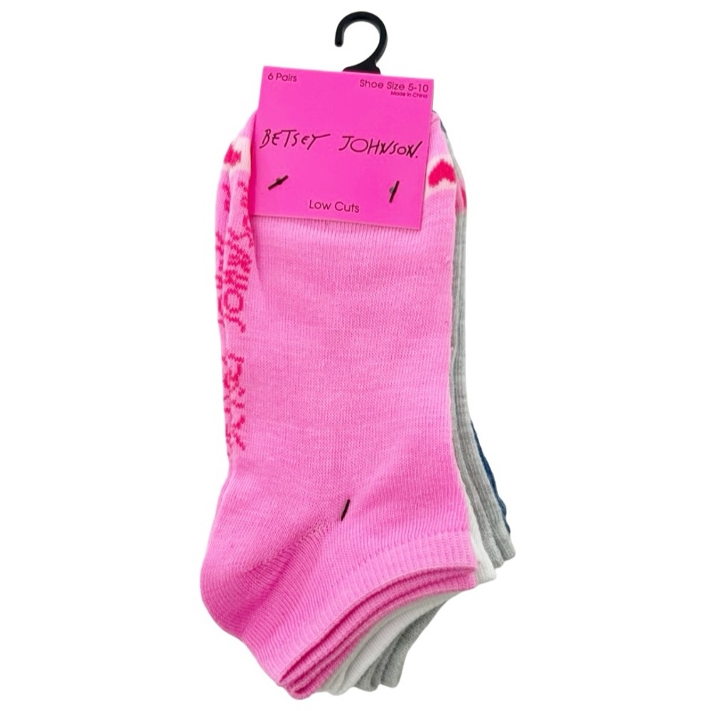 Betsy Johnson 6 Pairs Low Cuts Socks NIB